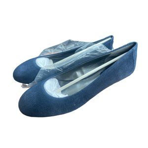 St. John’s Bay Felicca Navy Slip On Leather Flats sz‎ 9.5